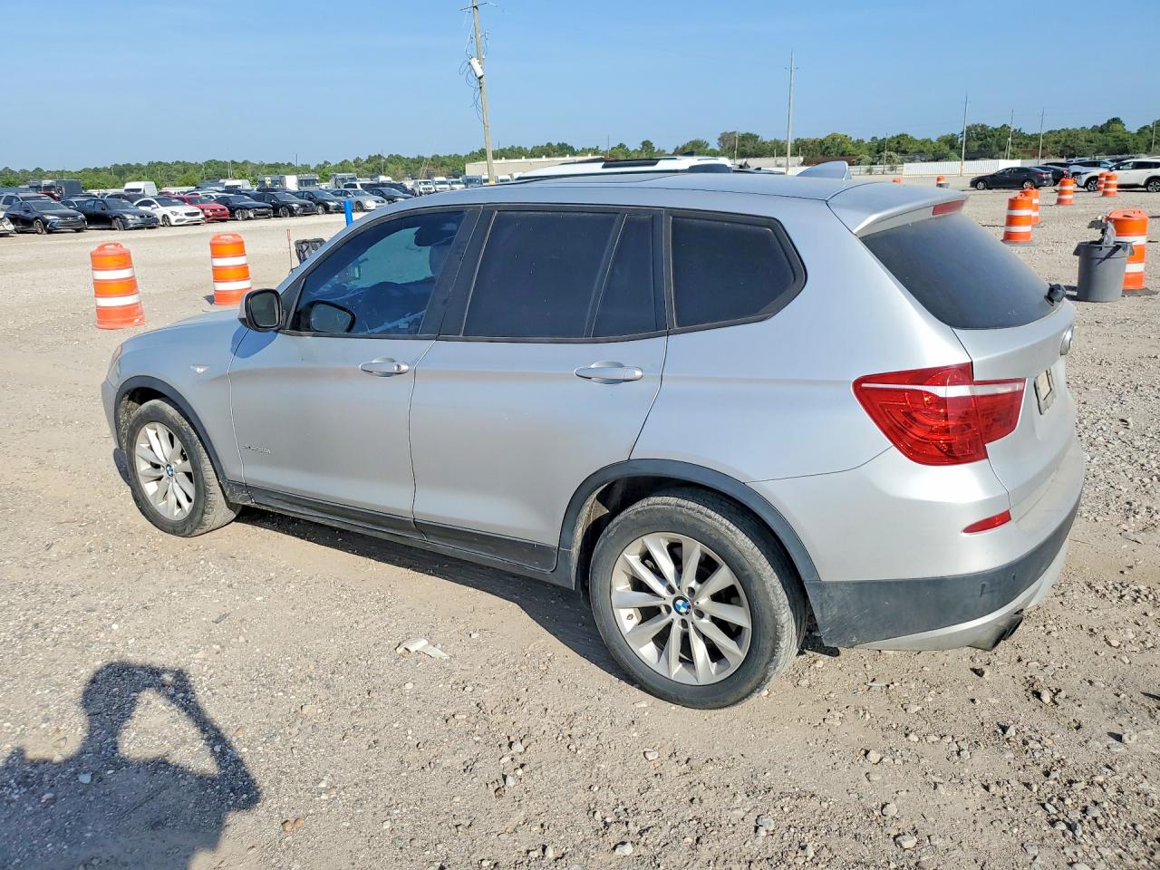 2013 Bmw X3 Xdrive28i Silver vin: 5UXWX9C55D0A30653