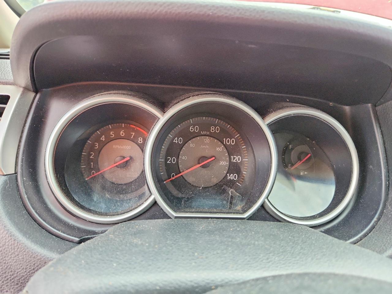 2009 Nissan Versa 1.8 S Red vin: 3N1BC13E19L364959
