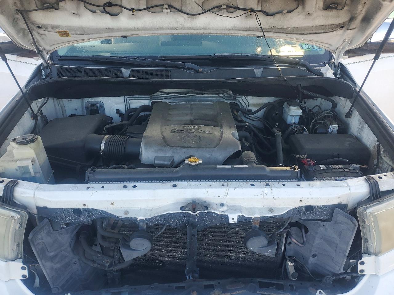 2010 Toyota Tundra Double Cab Limited White vin: 5TFBY5F16AX124121