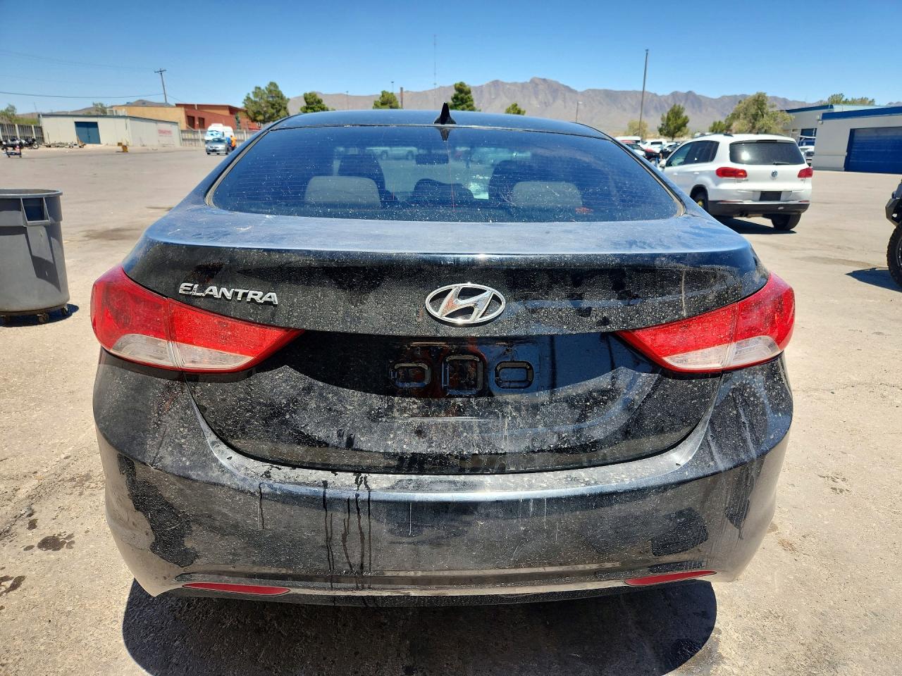 2013 Hyundai Elantra Gls Black vin: KMHDH4AE3DU849237