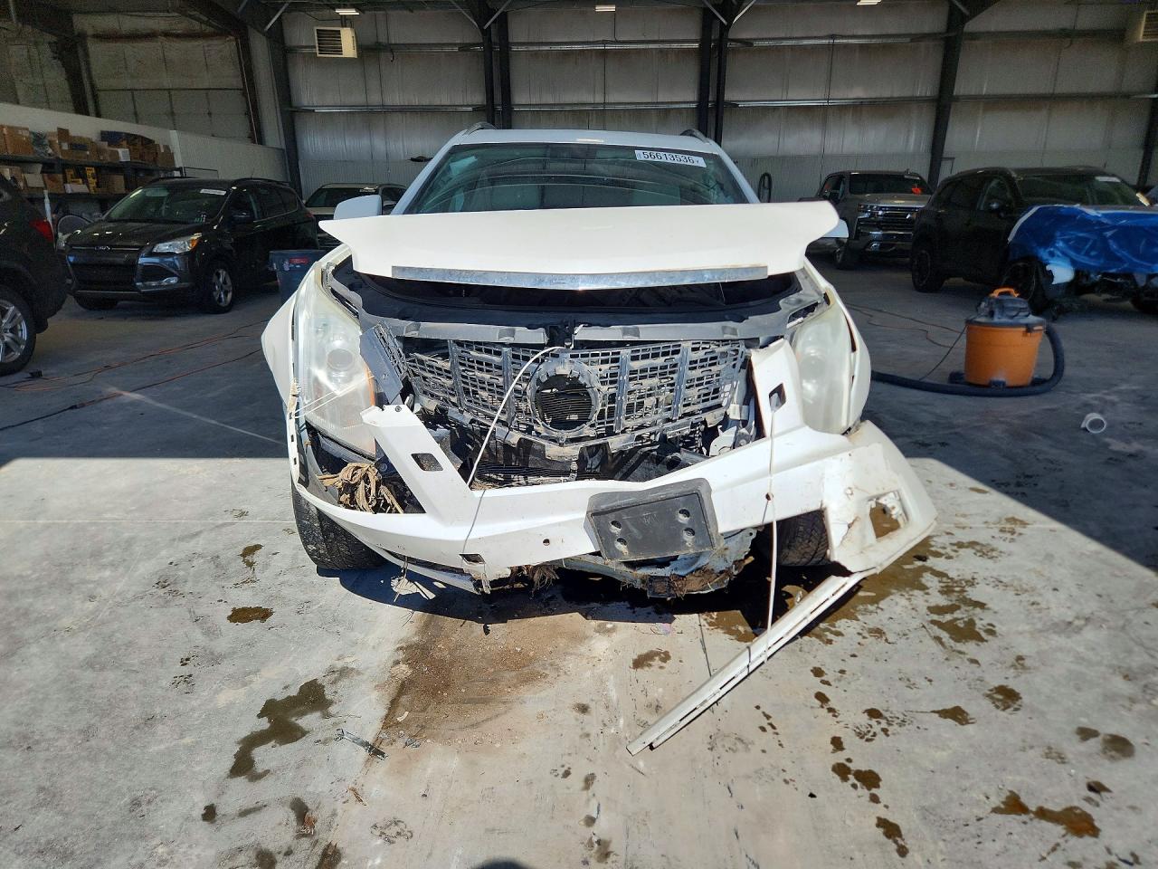 2014 Cadillac Srx Premium Collection White vin: 3GYFNGE33ES657005