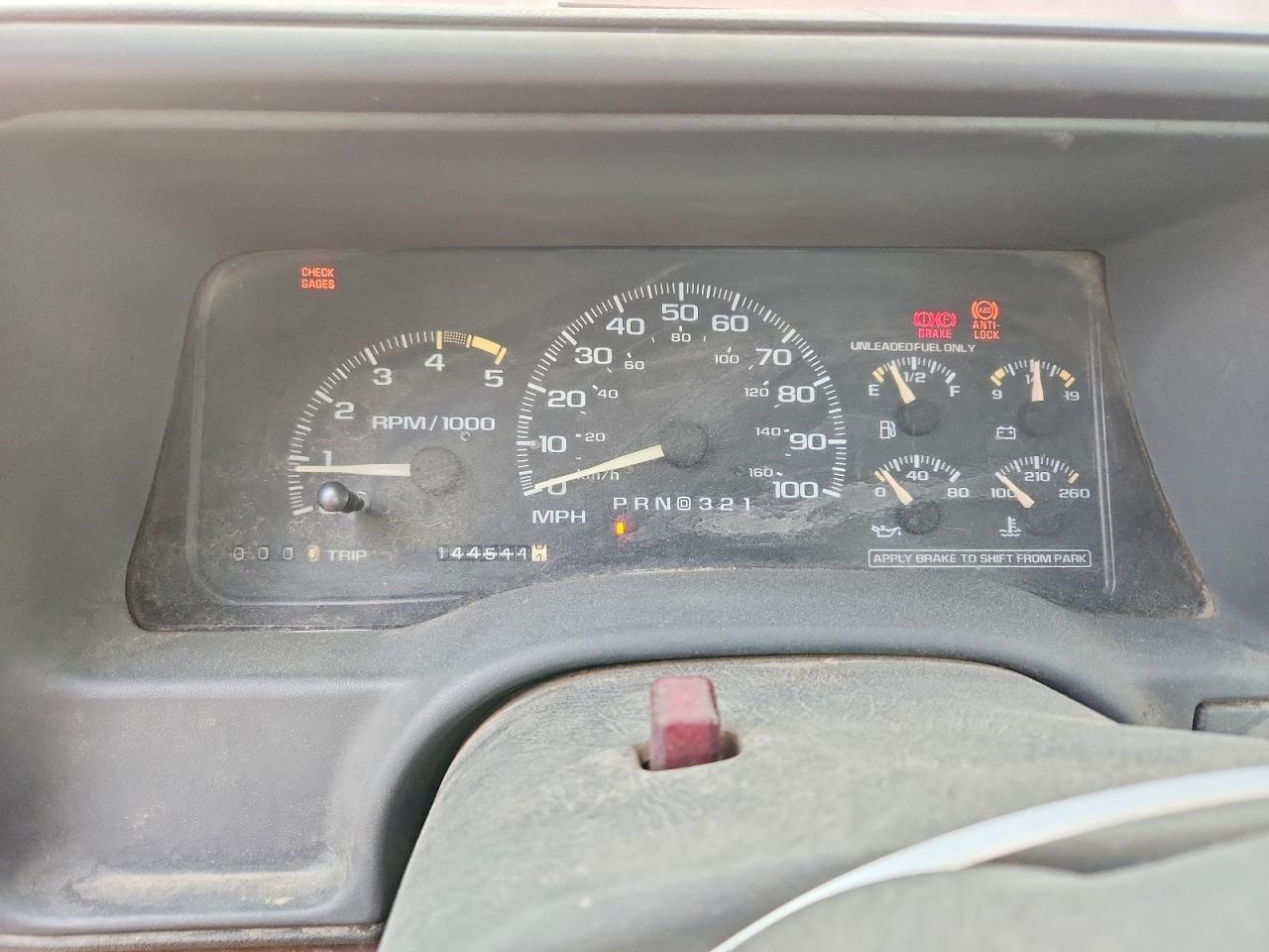 1995 Gmc Sierra C1500 Maroon vin: 1GTEC14Z1SZ501943