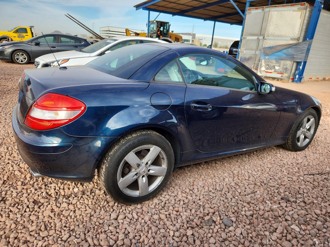 2007 Mercedes-benz Slk 280 Blue vin: WDBWK54F77F149673