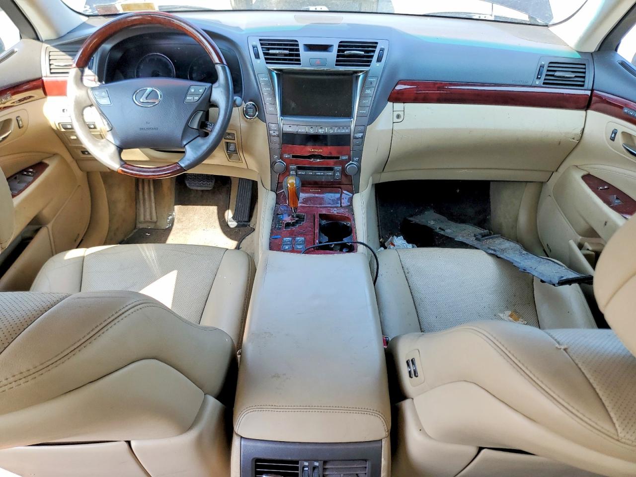 2009 Lexus Ls 460 Base Blue vin: JTHCL46F695002339
