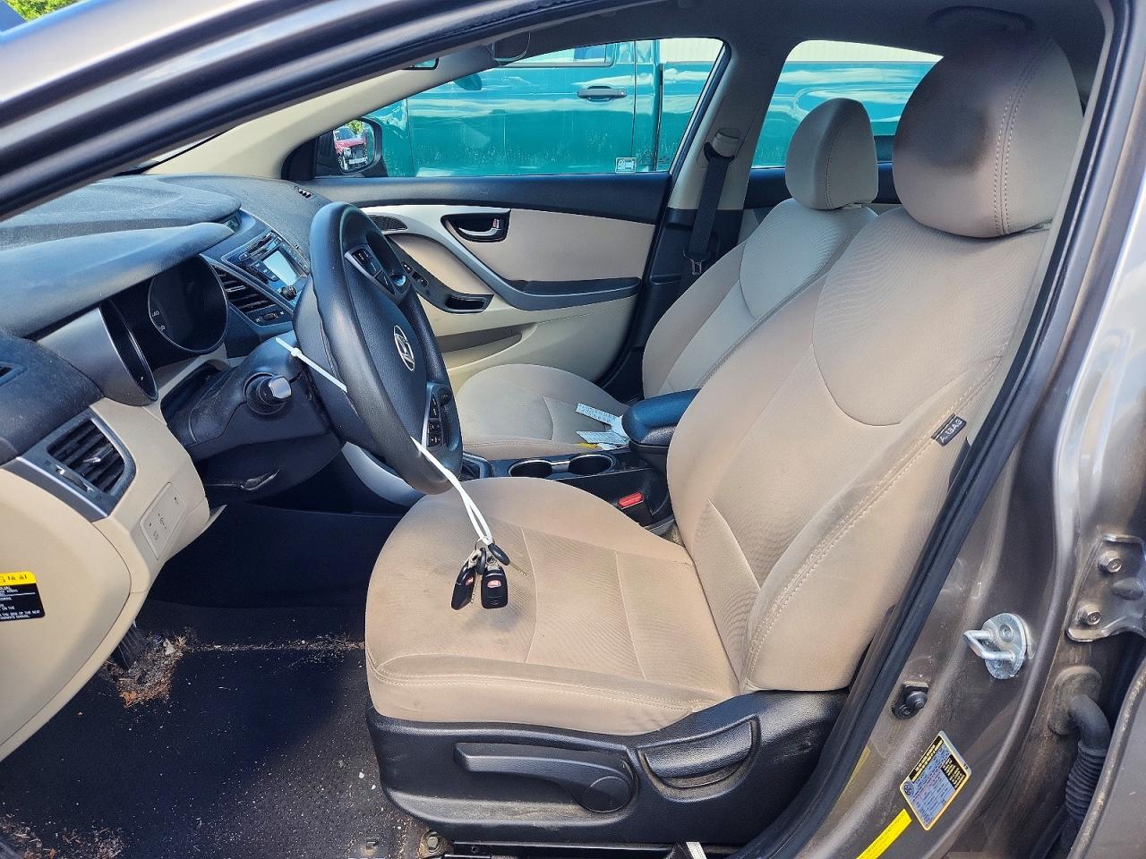 2015 Hyundai Elantra Se Gray vin: 5NPDH4AE3FH642168