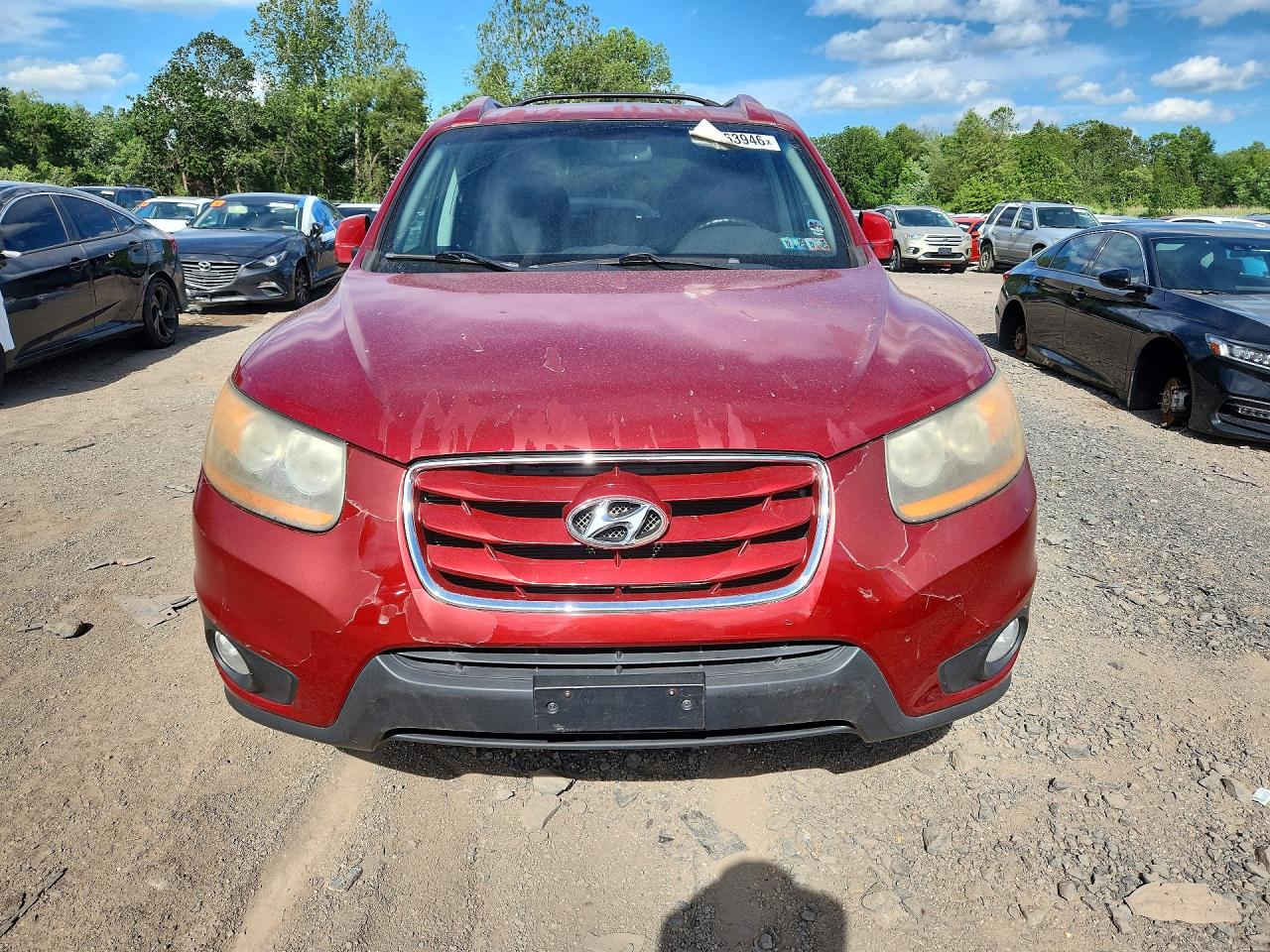 2011 Hyundai Santa Fe Se Красный vin: 5XYZHDAG3BG003815