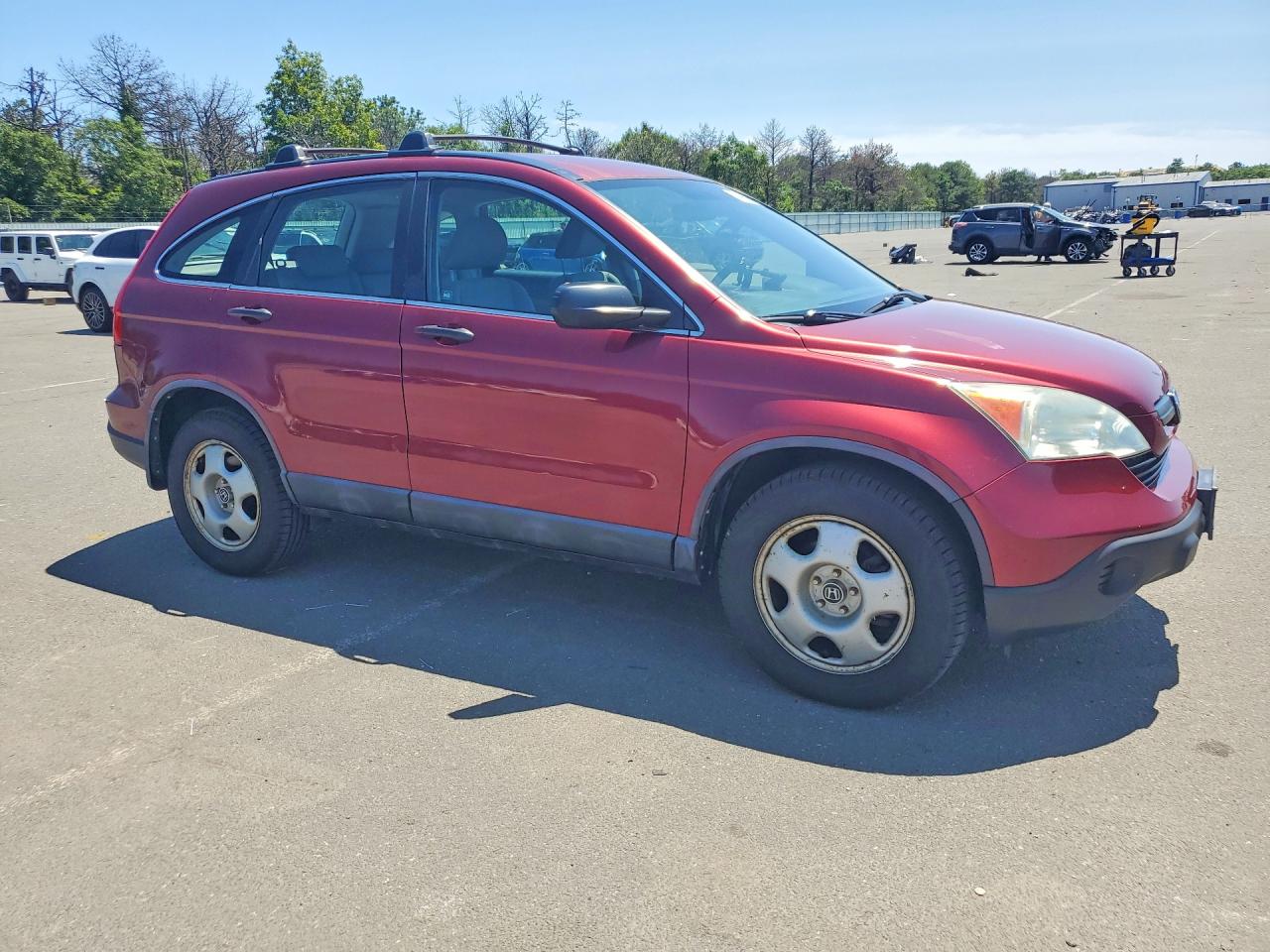 2008 Honda Cr-v Lx Red vin: 5J6RE48338L016003