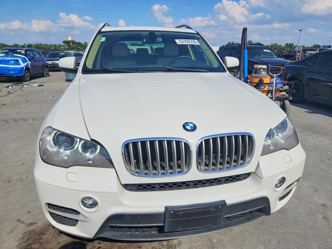 2013 Bmw X5 Xdrive35d White vin: 5UXZW0C54D0B91491