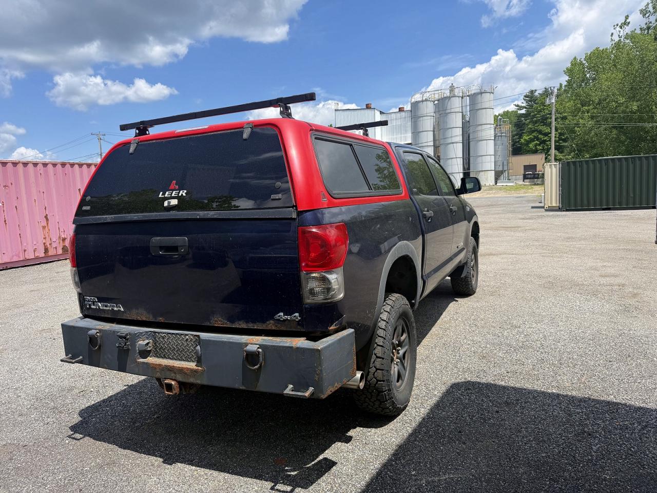 2007 Toyota Tundra Crewmax Sr5 Blue vin: 5TBDV54167S462078