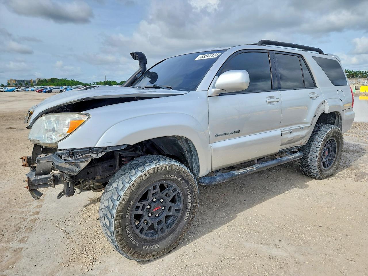 2008 Toyota 4runner Sport Edition Silver vin: JTEBU14R28K009645