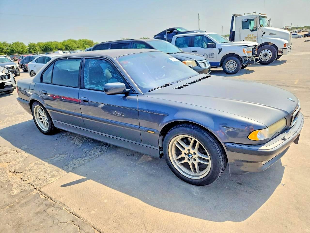 2001 Bmw 740 Il Серый vin: WBAGH834X1DP18182