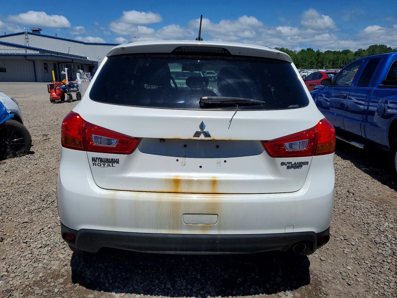 2014 Mitsubishi Outlander Sport Se White vin: 4A4AR4AU6EE024860