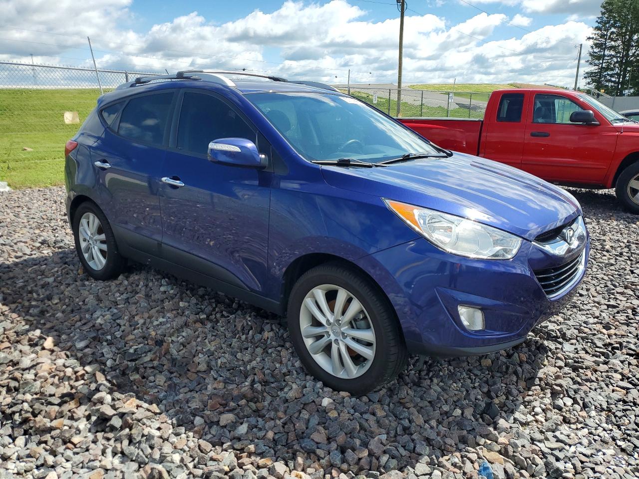 2013 Hyundai Tucson Limited Blue vin: KM8JUCAC2DU581823