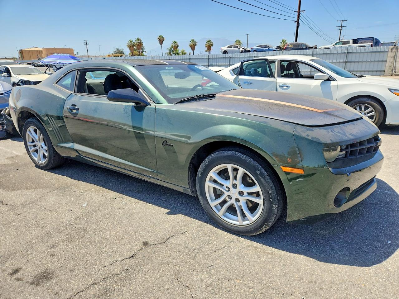 2011 Chevrolet Camaro Ls Green vin: 2G1FA1ED0B9124425