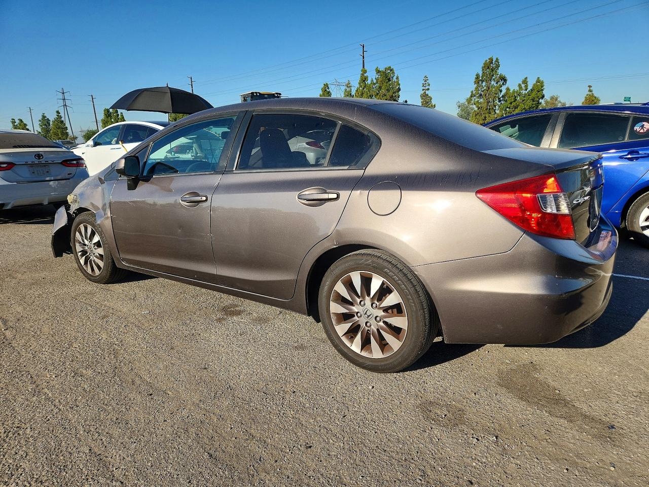 2012 Honda Civic Lx Tan vin: 19XFB2F5XCE303981