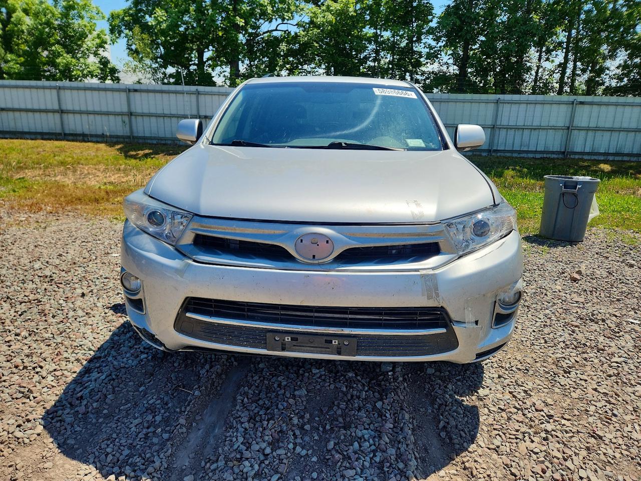 2013 Toyota Highlander Hybrid Limited Silver vin: JTEDC3EH5D2012238