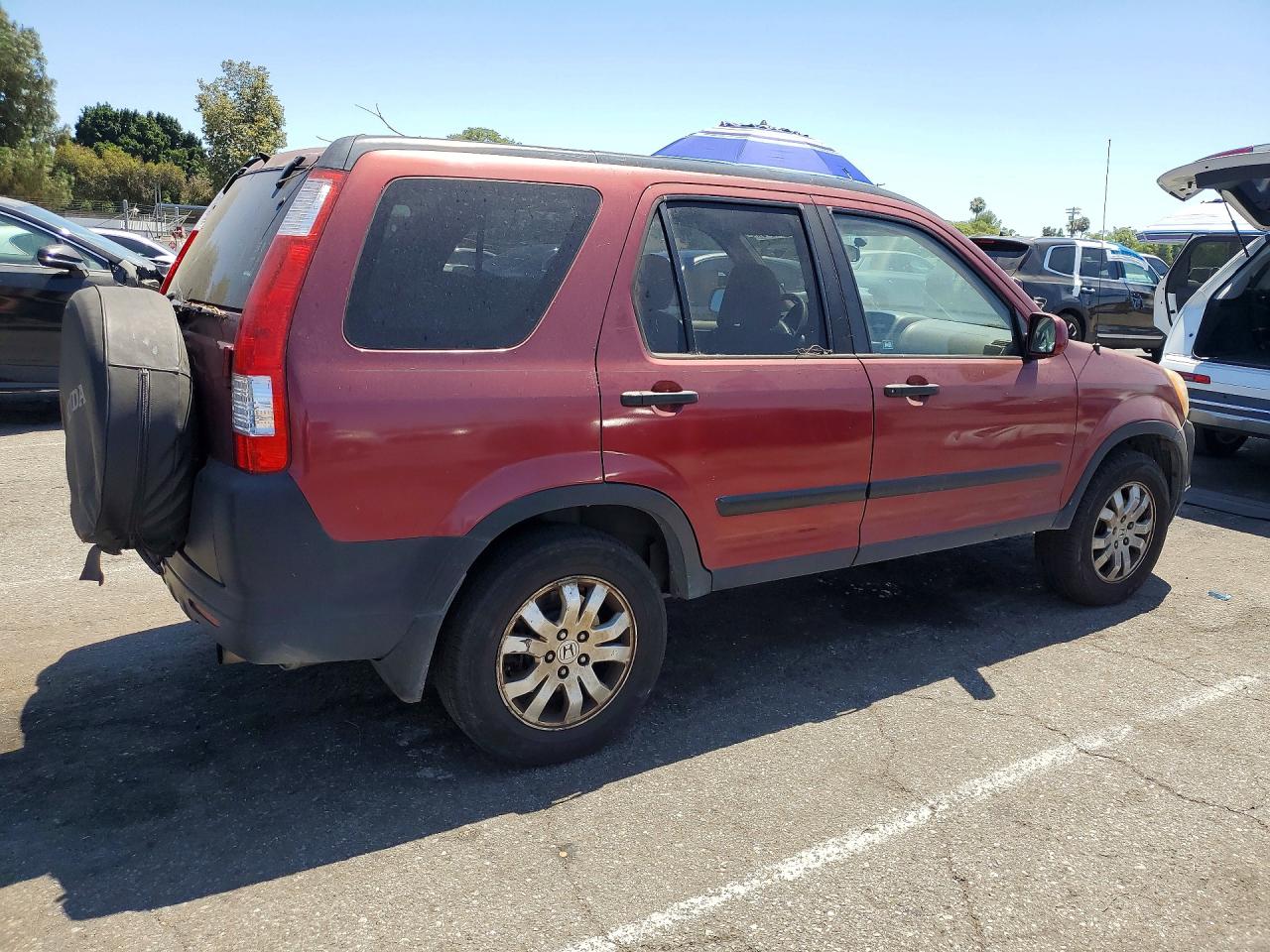 2006 Honda Cr-v Ex Red vin: JHLRD78846C046858