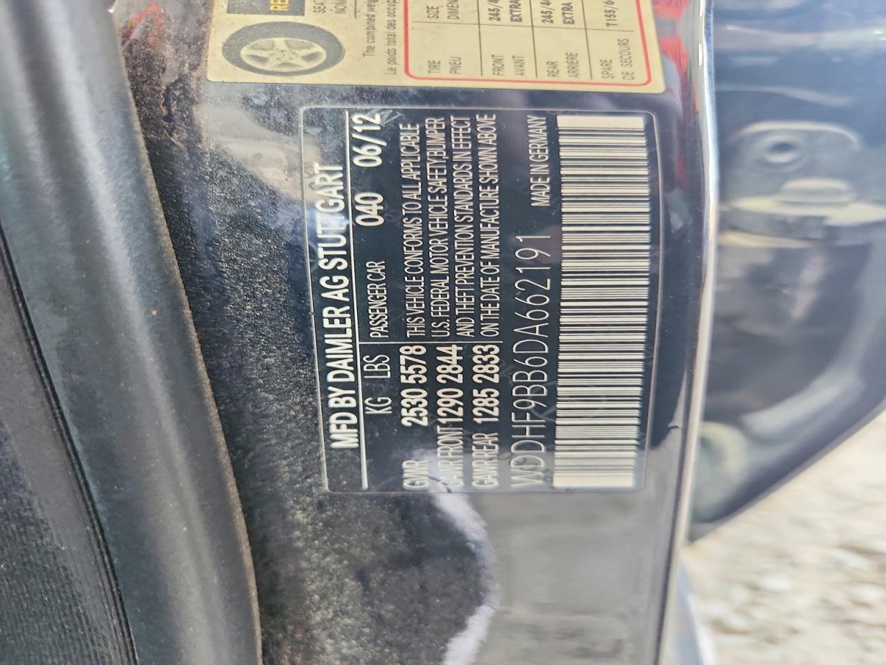 2013 Mercedes-benz E 550 4matic Black vin: WDDHF9BB6DA662191