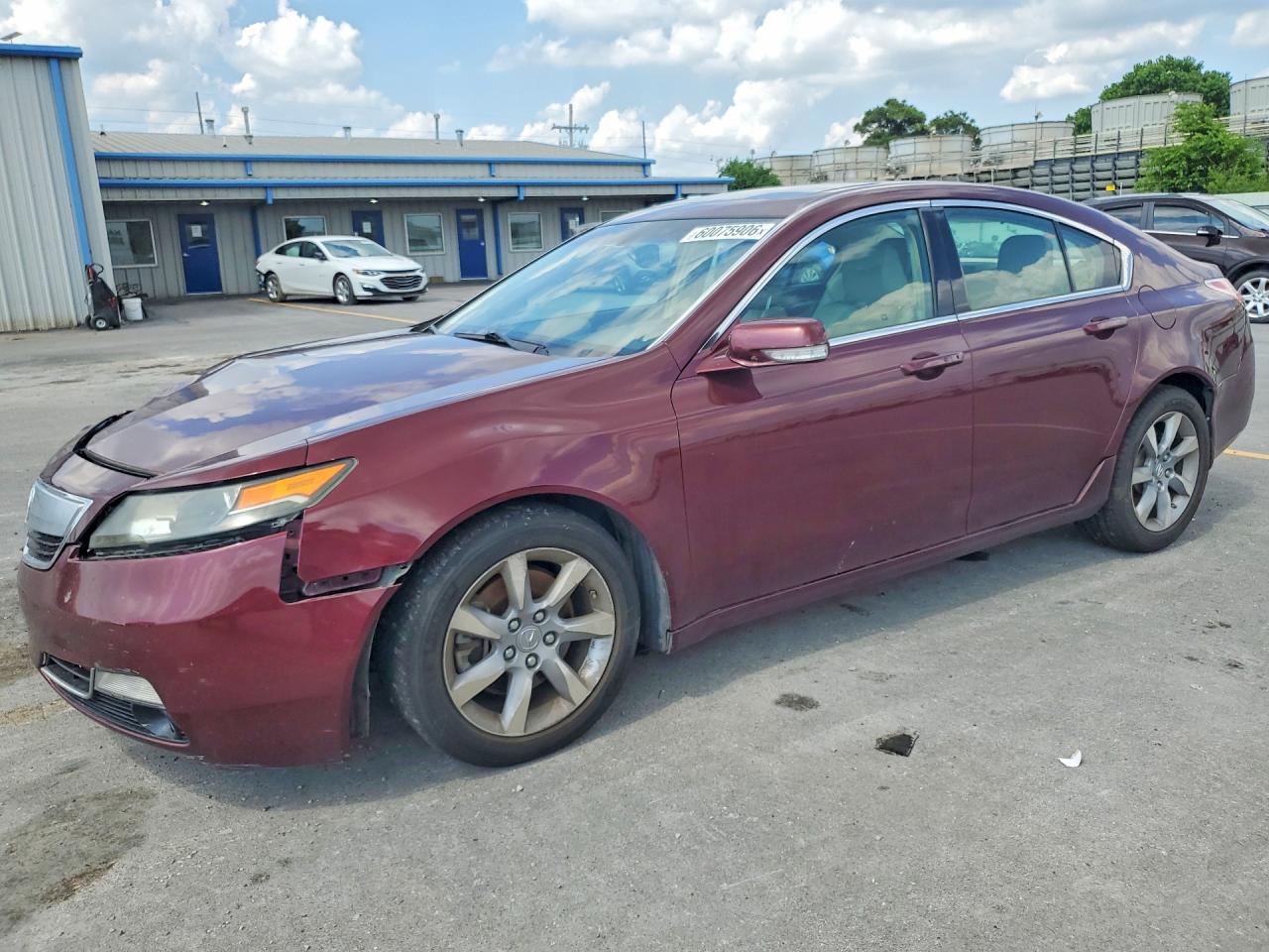 2012 Acura Tl Maroon vin: 19UUA8F51CA029295
