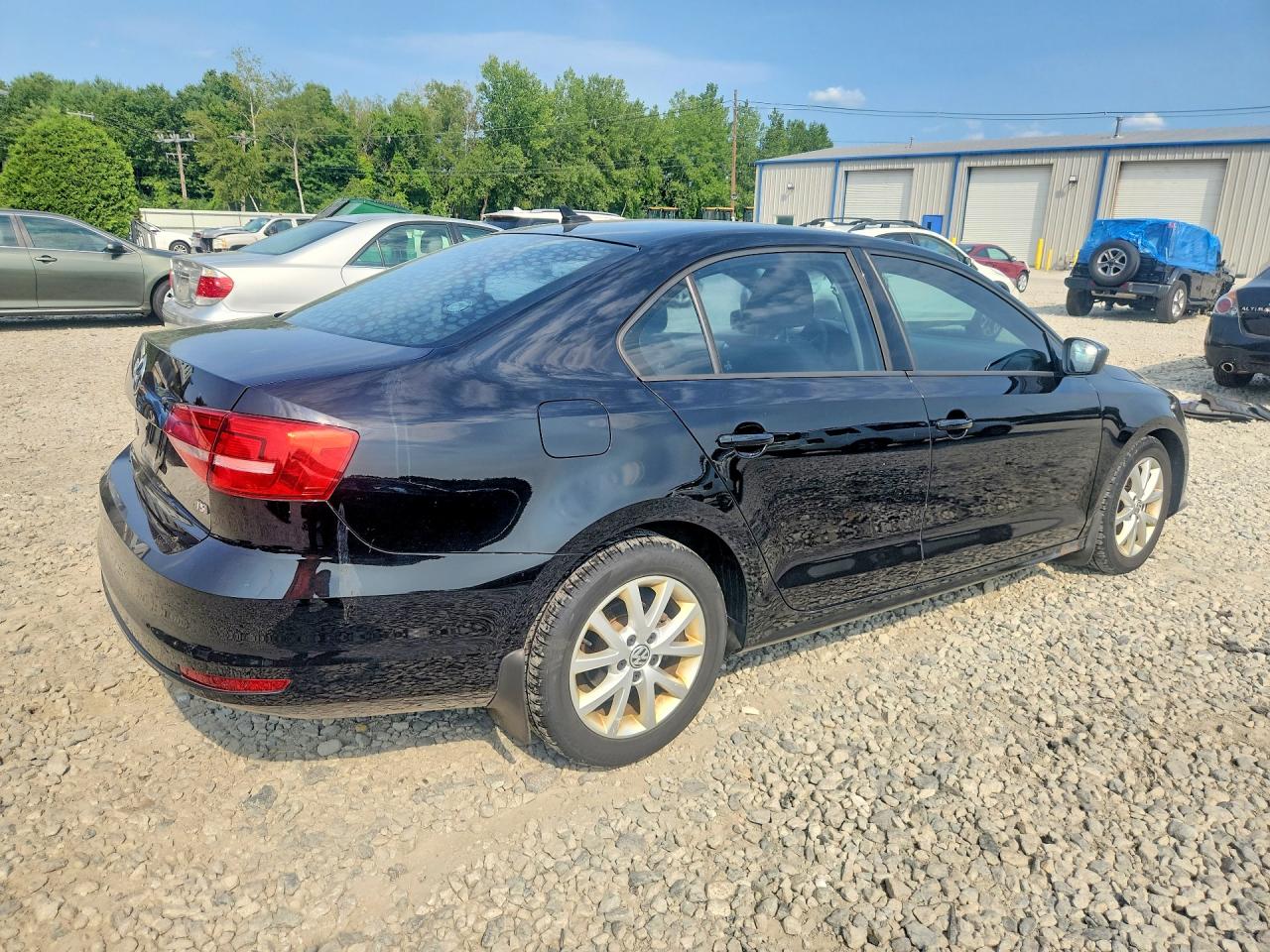 2015 Volkswagen Jetta Se Черный vin: 3VWD17AJ9FM308074