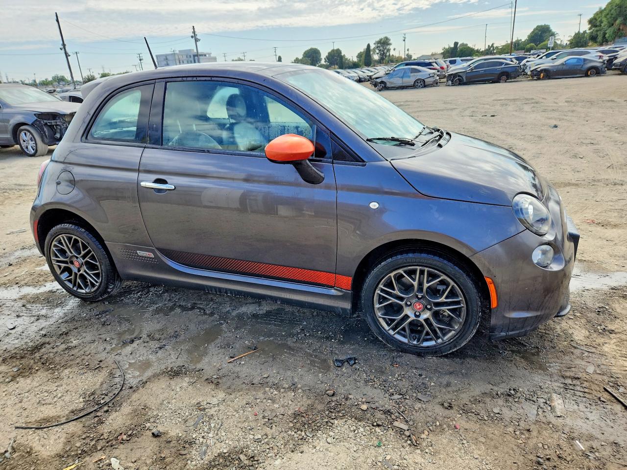 2014 Fiat 500 Electric Серый vin: 3C3CFFGE8ET208576