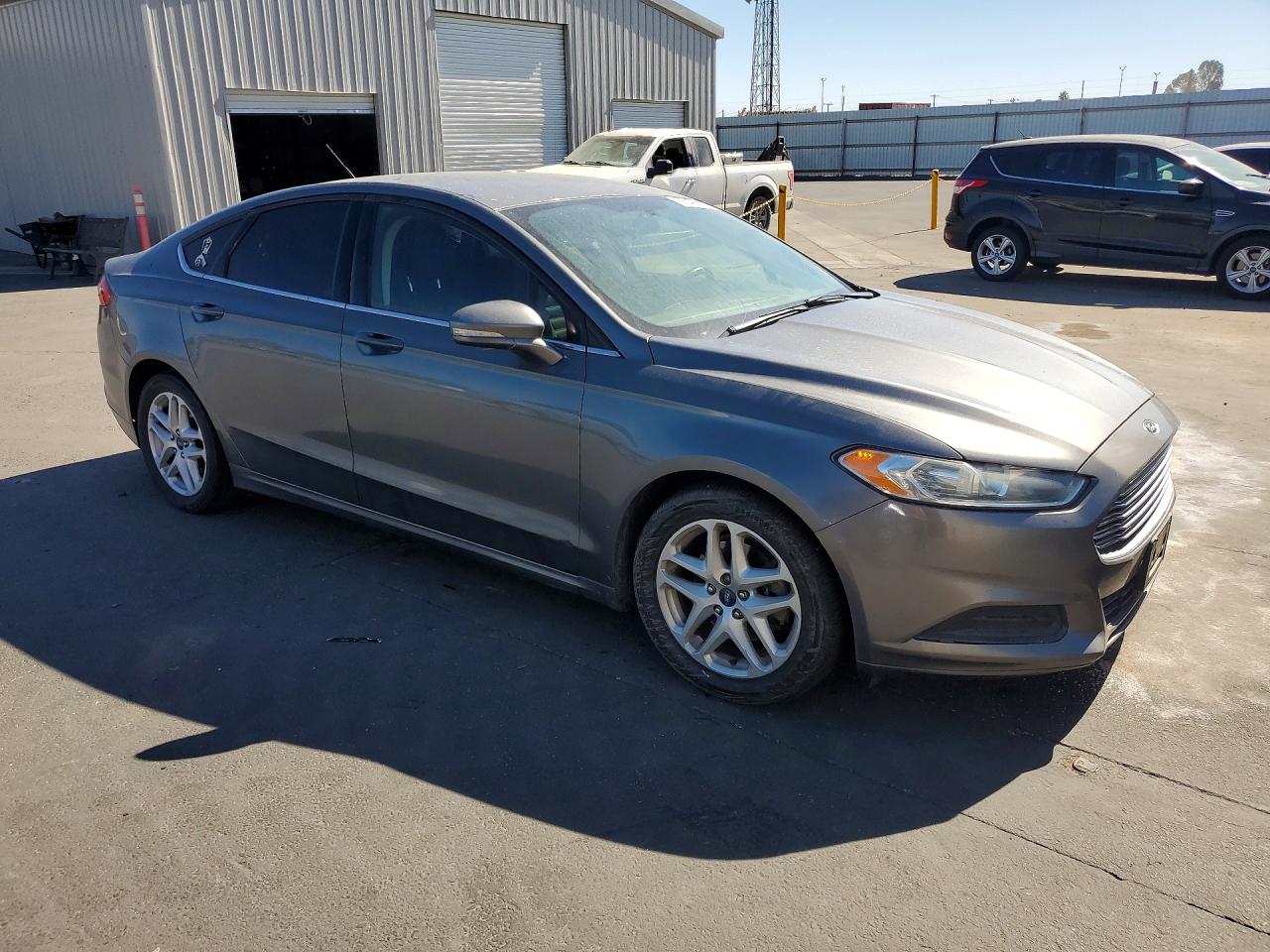 2014 Ford Fusion Se Gray vin: 3FA6P0H73ER379953