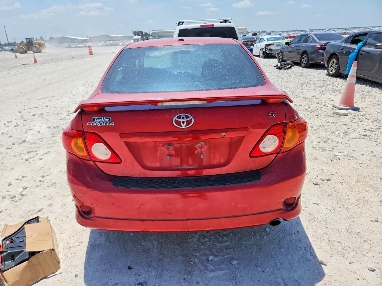 2010 Toyota Corolla S Red vin: 2T1BU4EE2AC462950