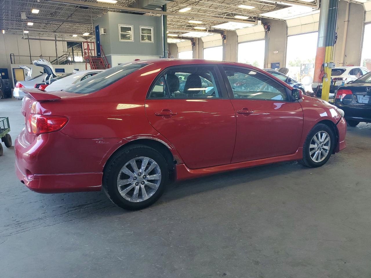 2009 Toyota Corolla S Red vin: 1NXBU40E69Z089882