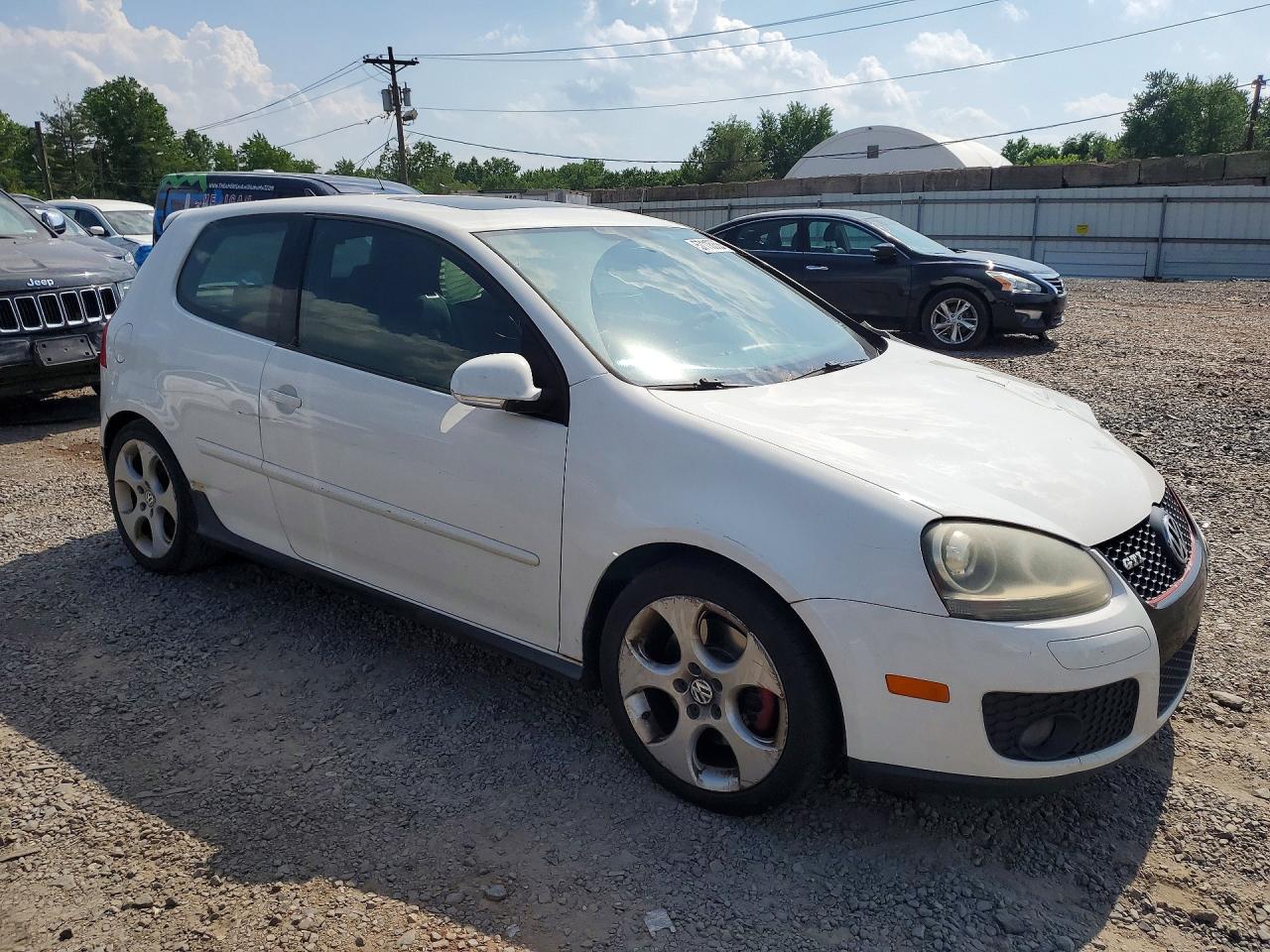 2008 Volkswagen Gti Белый vin: WVWEV71K98W115916