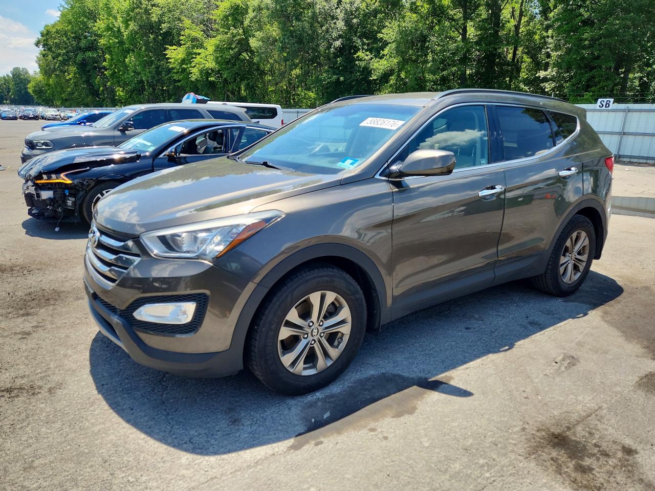 2014 Hyundai Santa Fe Sport 2.4l Brown vin: 5XYZUDLB6EG156013