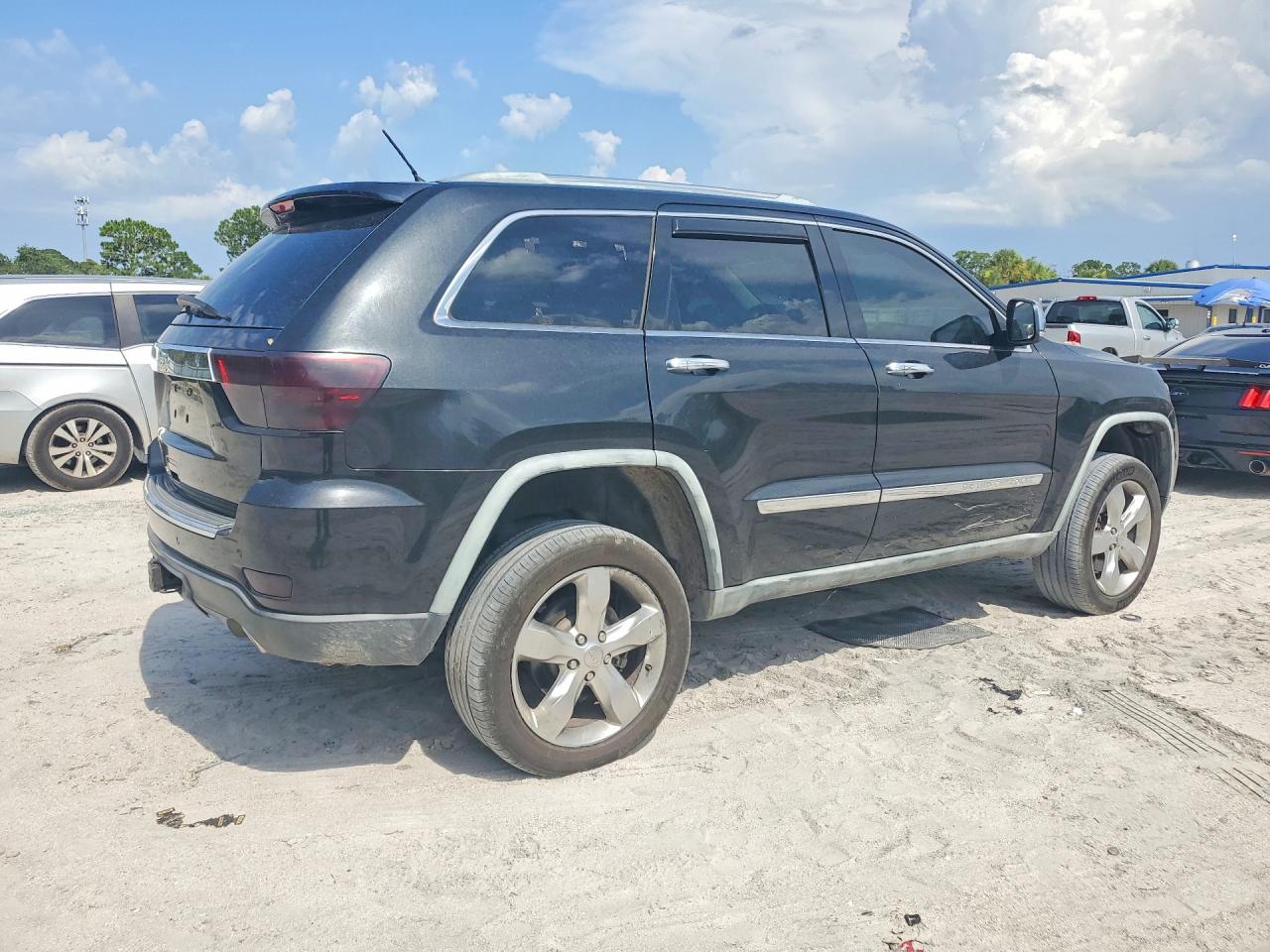 2012 Jeep Grand Cherokee Overland Black vin: 1C4RJFCT8CC182157