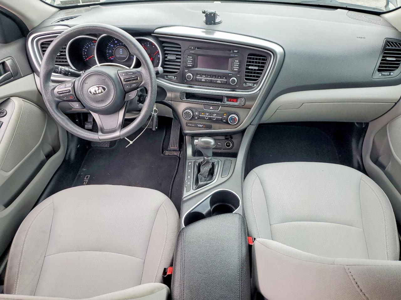 2015 Kia Optima Lx Черный vin: 5XXGM4A77FG482110