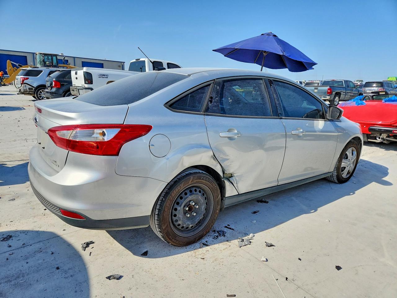 2012 Ford Focus Se Silver vin: 1FAHP3F27CL461956