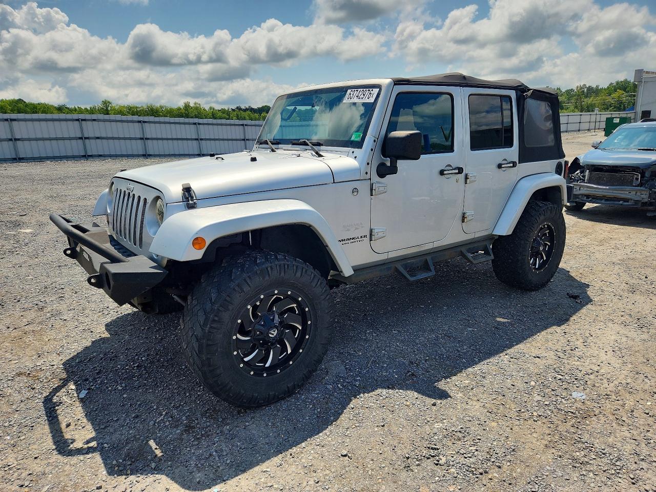 2007 Jeep Wrangler Sahara Silver vin: 1J4GA59187L177807