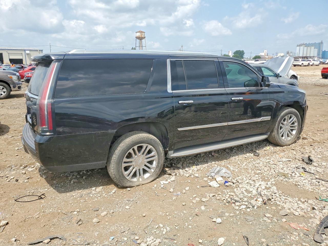 2015 Cadillac Escalade Esv Black vin: 1GYS4RKJXFR590620
