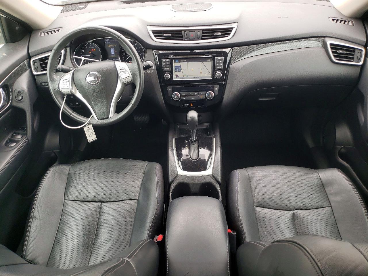2015 Nissan Rogue S White vin: 5N1AT2MV2FC841463