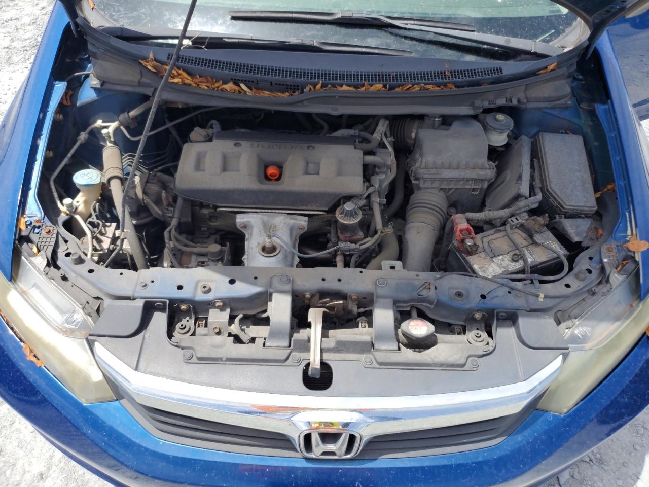 2012 Honda Civic Lx Blue vin: 19XFB2F55CE063979
