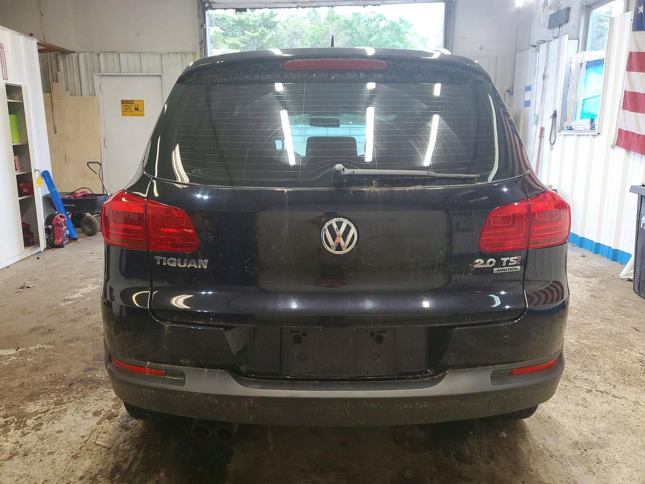 2014 Volkswagen Tiguan S Black vin: WVGBV3AX2EW596073