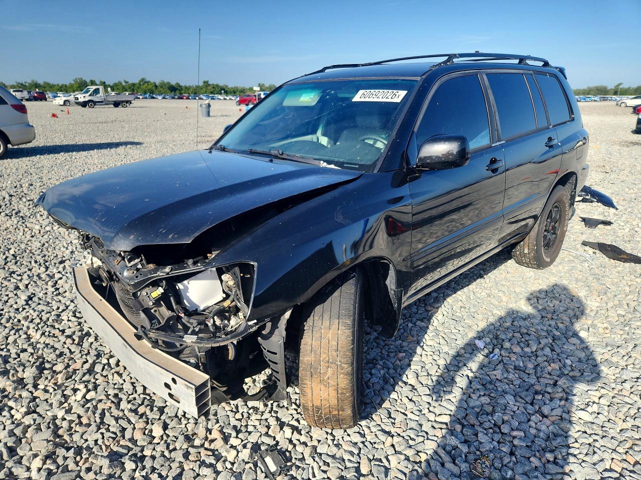 2006 Toyota Highlander Limited Black vin: JTEEP21A160155343