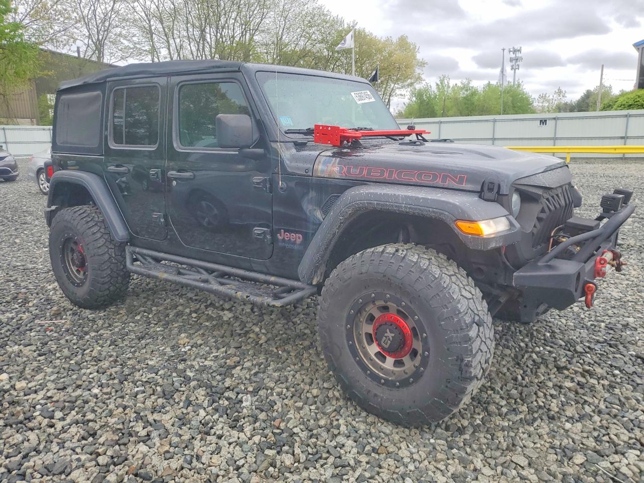 2018 Jeep Wrangler Unlimited Rubicon Black vin: 1C4HJXFG9JW284126