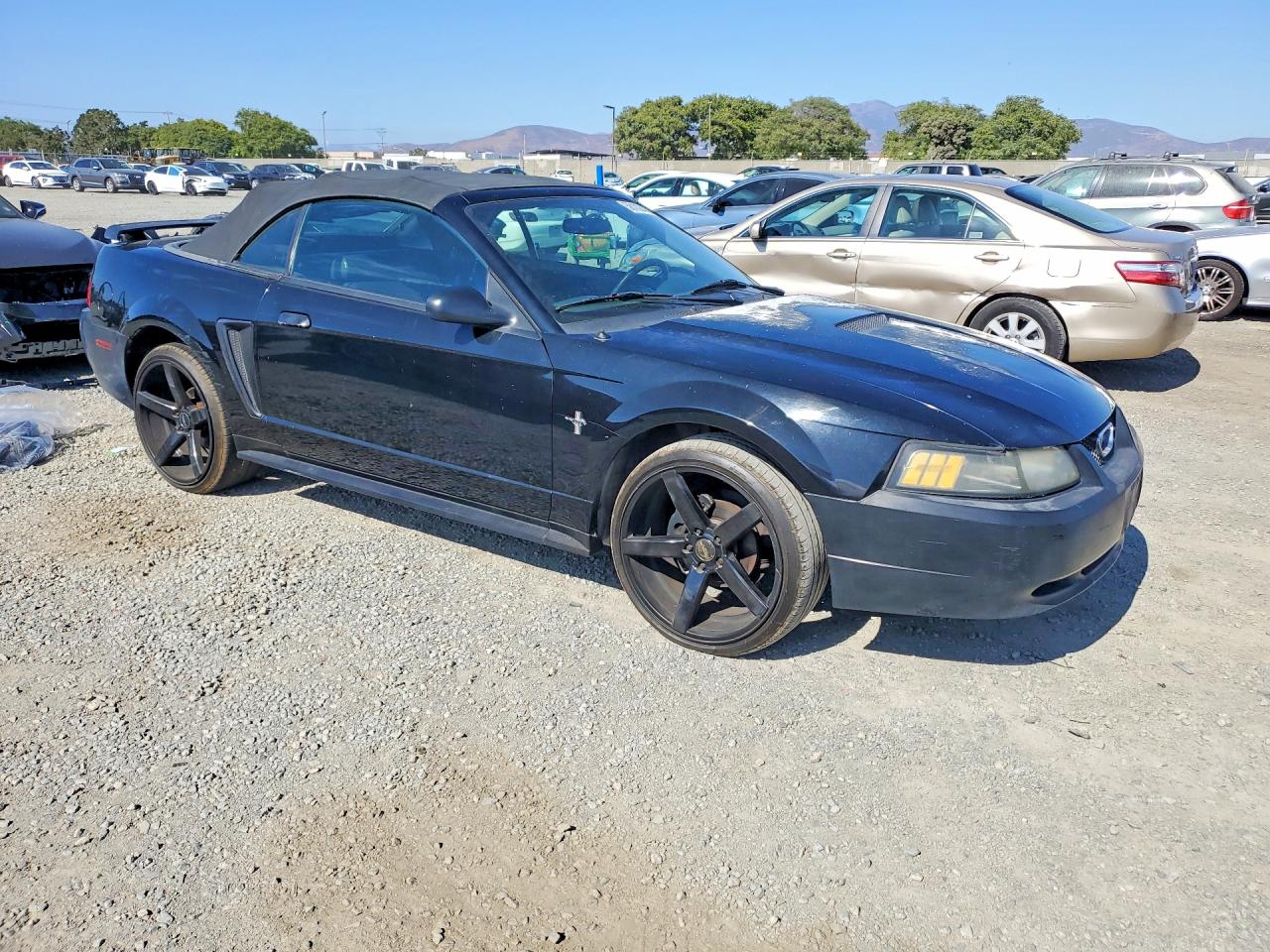 2001 Ford Mustang Черный vin: 1FAFP44421F200263