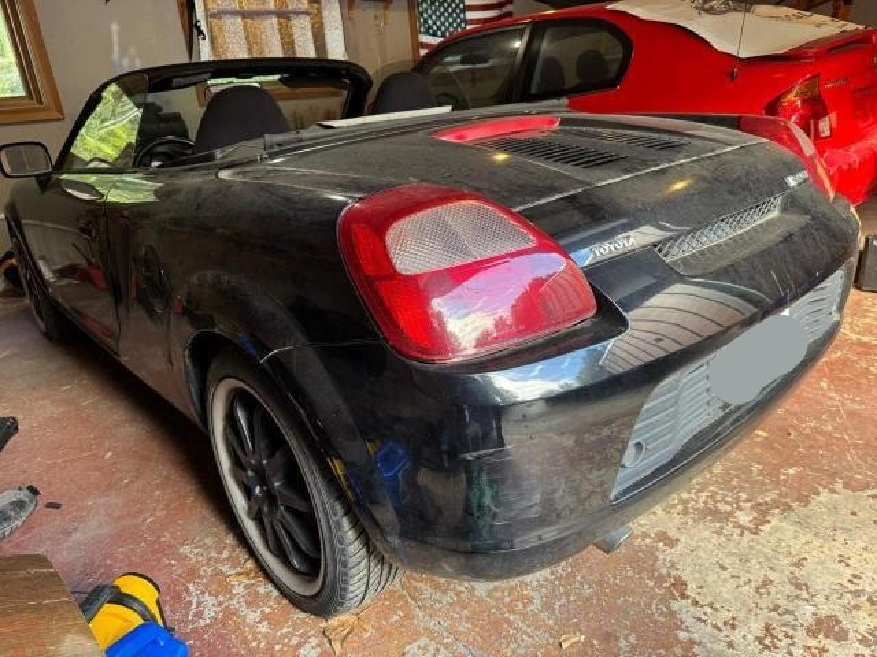 2002 Toyota Mr2 Spyder Black vin: JTDFR320420052698