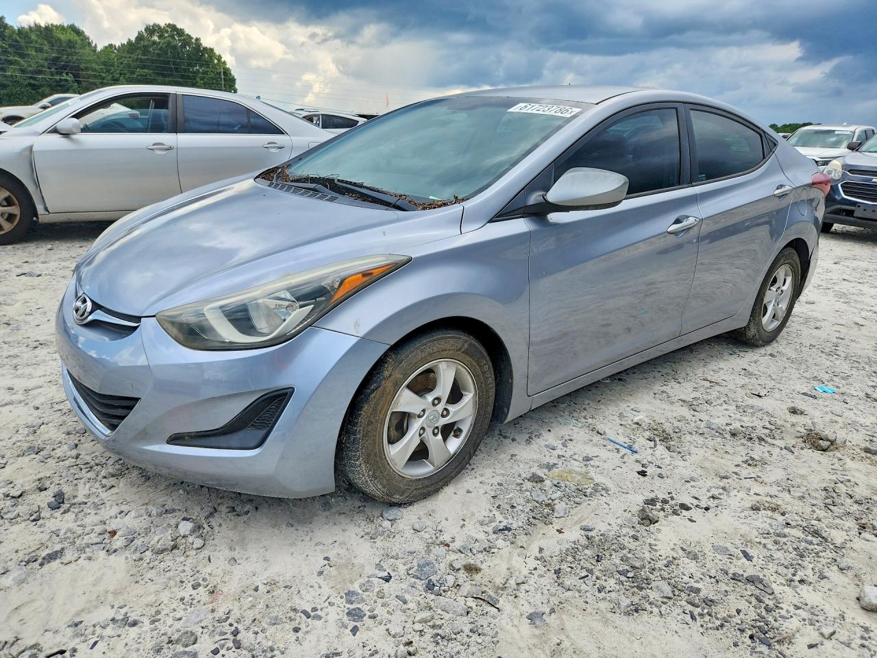 2015 Hyundai Elantra Se Gray vin: 5NPDH4AE6FH651107