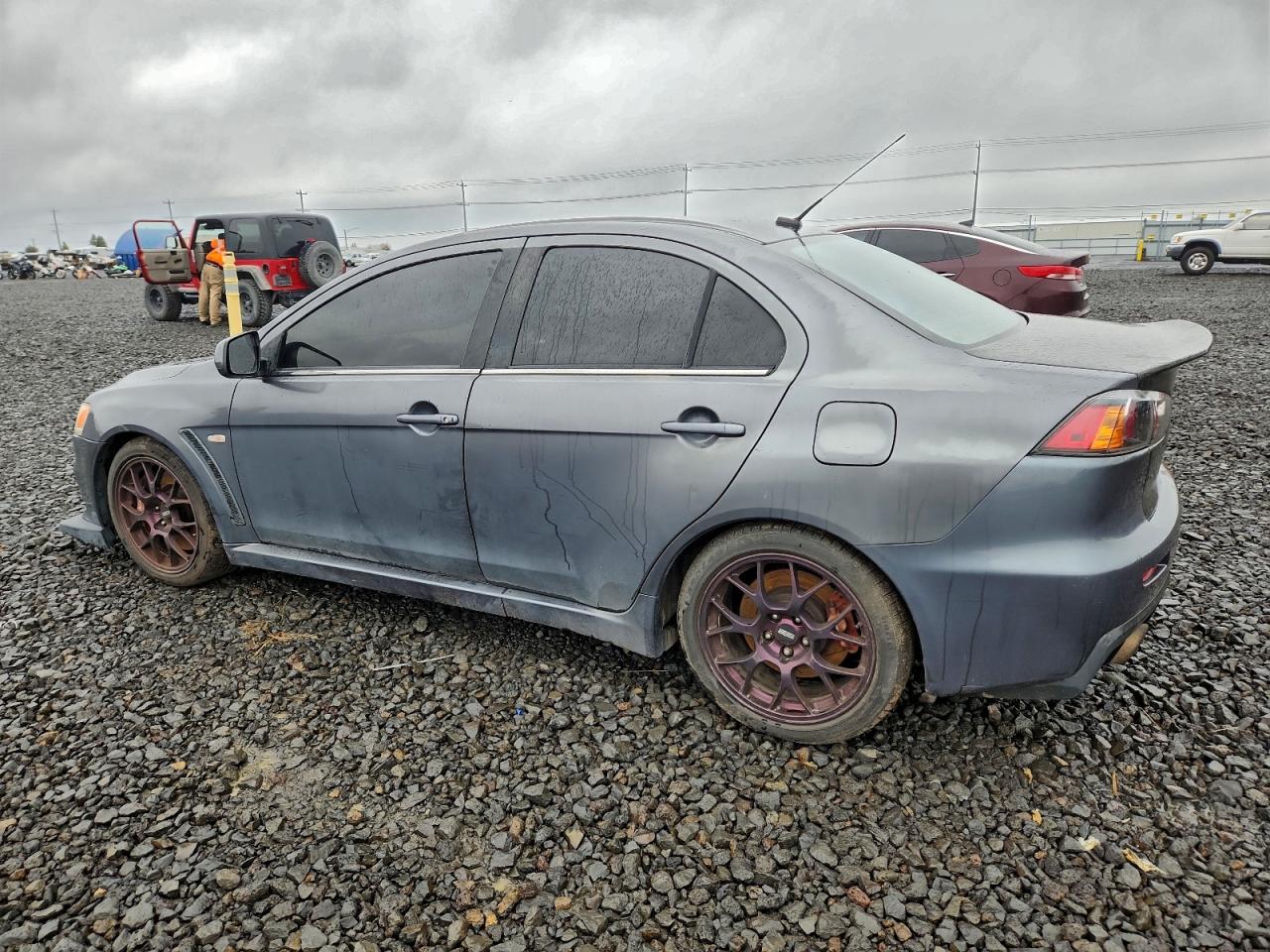 2008 Mitsubishi Lancer Evolution Mr Серый vin: JA3AW56V18U051495