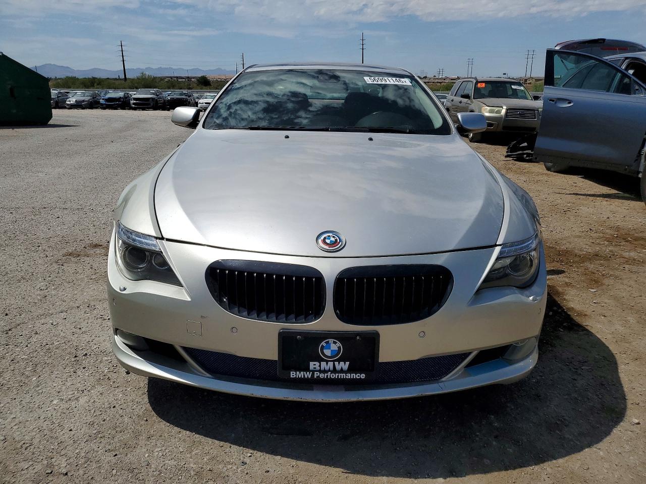 2008 Bmw 650 I Silver vin: WBAEA53518CV91681