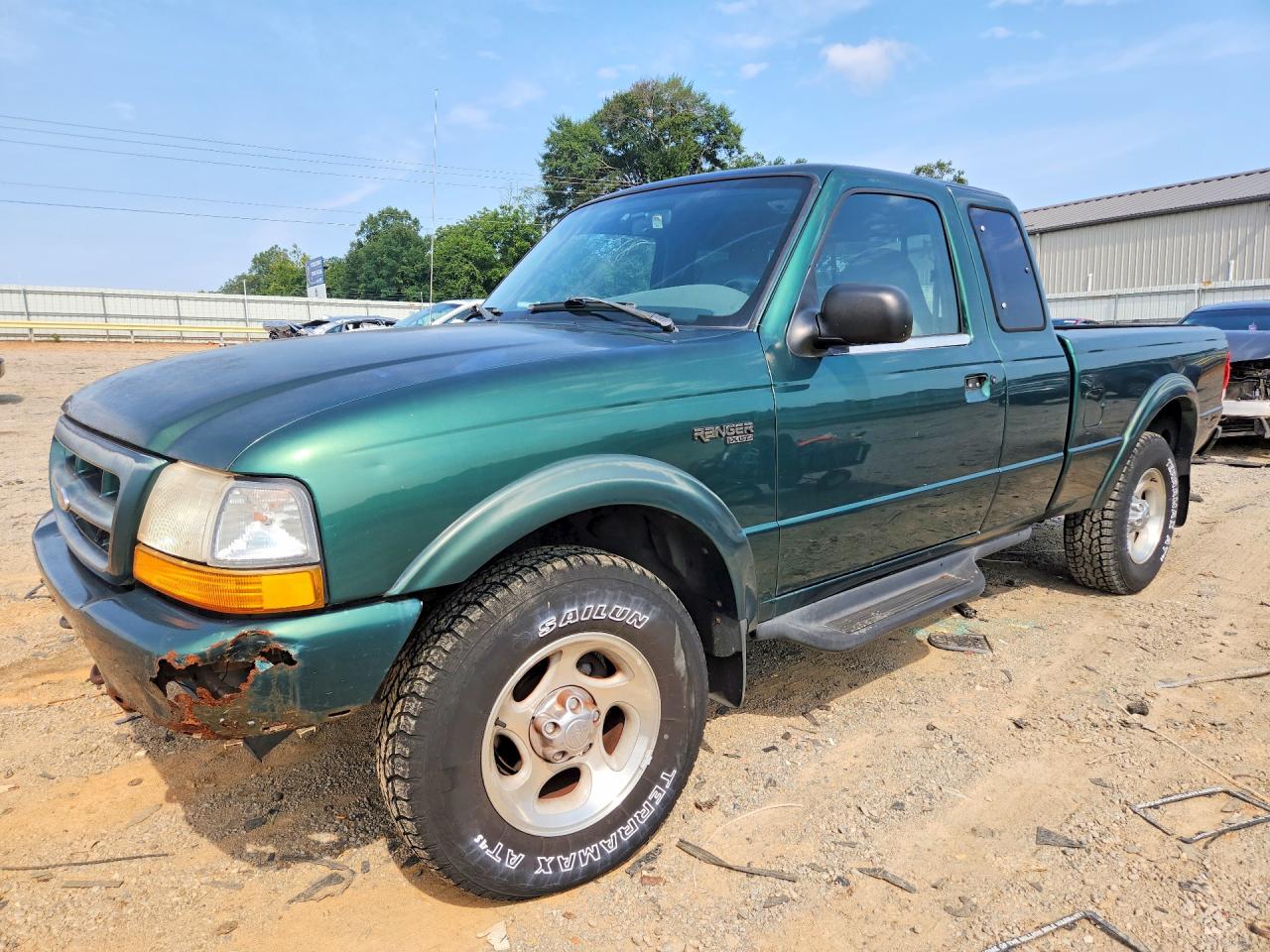 2000 Ford Ranger Super Cab Green vin: 1FTZR15X9YTA20914
