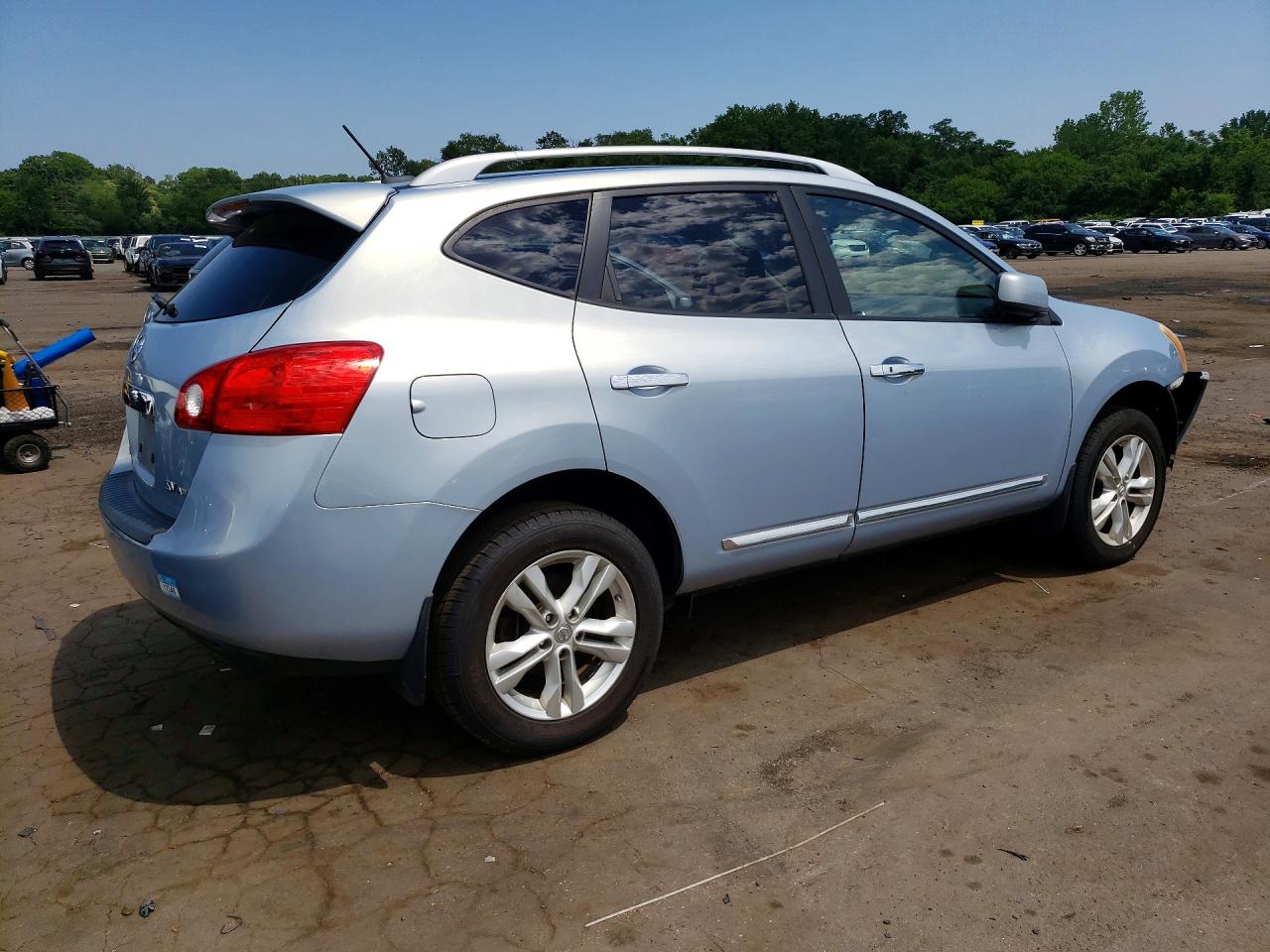 2013 Nissan Rogue S Blue vin: JN8AS5MV5DW100684
