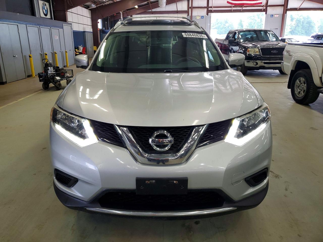 2014 Nissan Rogue Sv Silver vin: 5N1AT2MV9EC792714