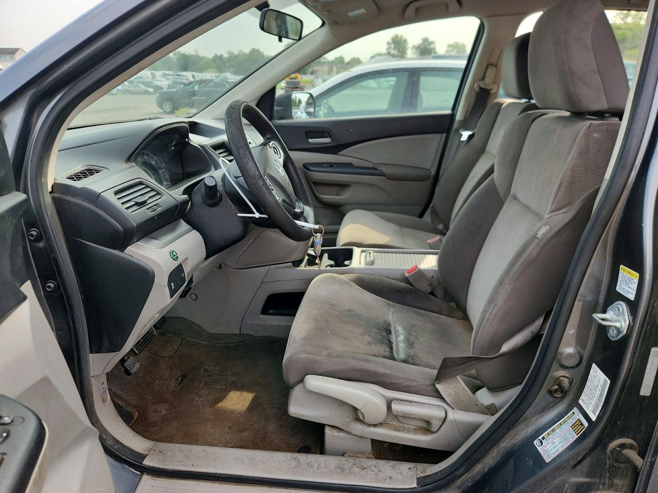 2014 Honda Cr-v Lx Gray vin: 5J6RM4H36EL059586