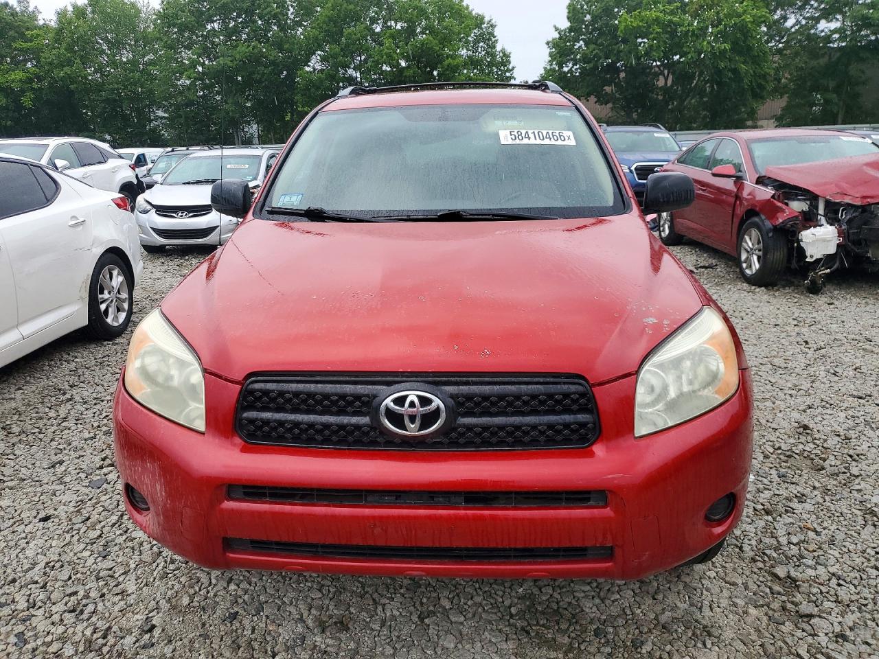 2007 Toyota Rav4 Base Red vin: JTMBD35V275115036